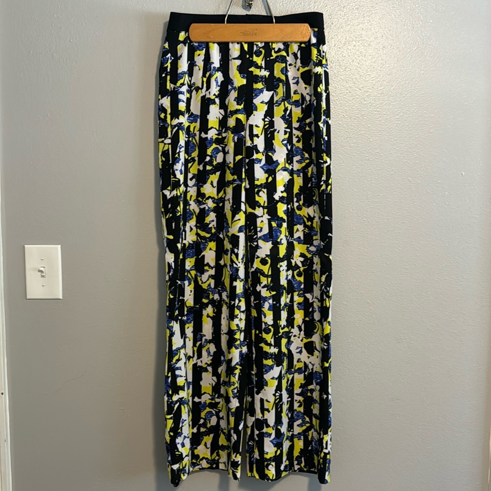 Peter Pilotto floral and stripe wide leg pants